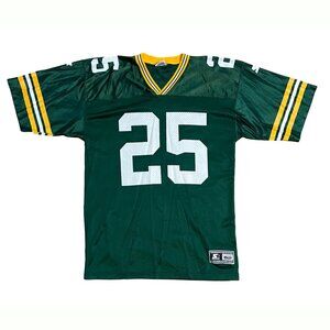Vintage Starter Dorsey Levens Green Bay Packers NFL Jersey #25 Size 52